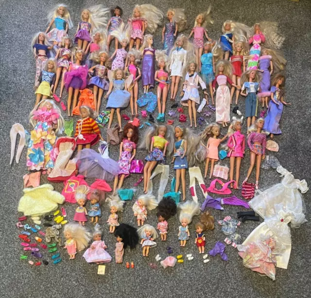 Bundle Vintage Dolls 90's Barbie, Shellie, Simba, Giochi, Hasbro + clothes, shoe