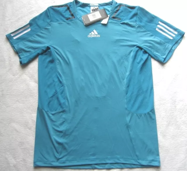 Maillot Adidas Homme - T-shirt de Sport M COMP TEE Bleu-Turquoise