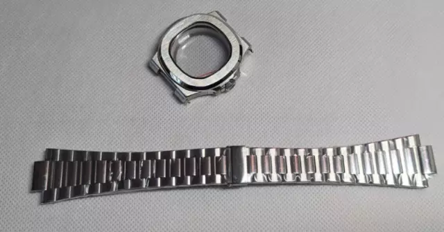 Uhrengehäuse Armband Zifferblatt Zeiger Kit Saphir Glass für NH35/NH36 Uhrwerk