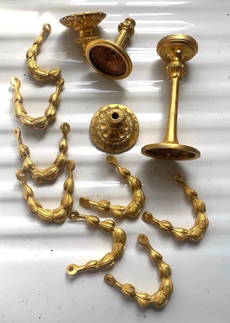 French vintag gilt Brass style Finials Sevres Clock - Finial/Decoration job lot