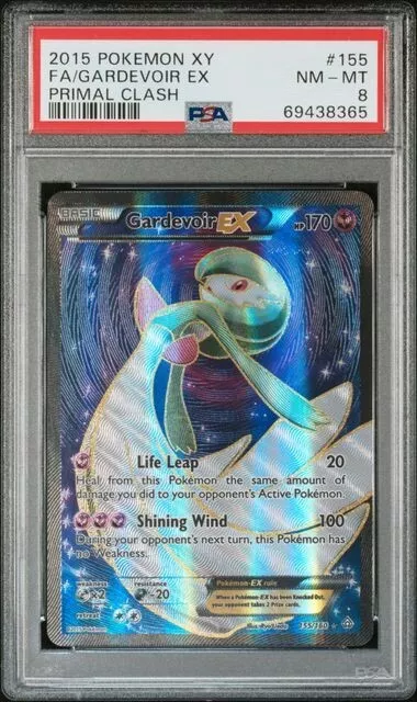 2015 Pokemon Xy Primal Clash 155/160 Gardevoir Ex Psa 8