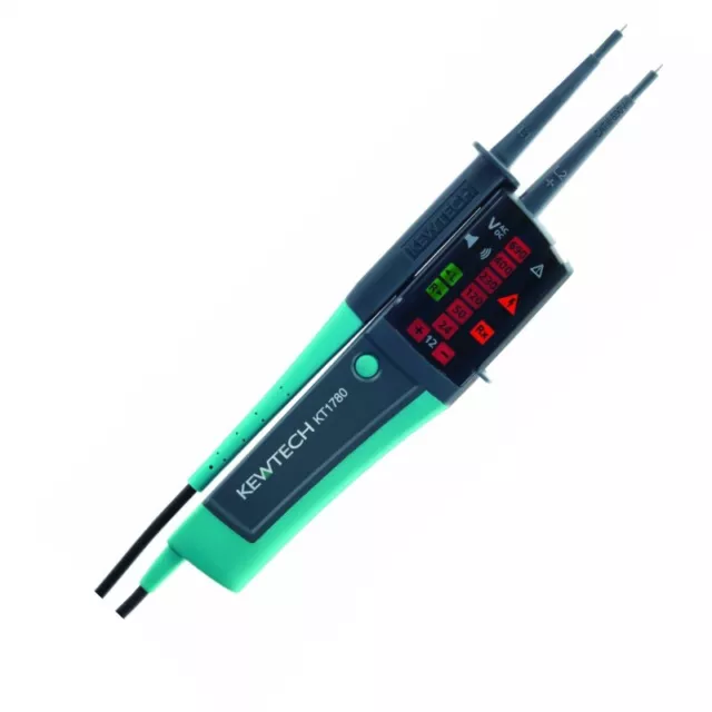 Kewtech KT1780 2 Pole LED Voltage Tester inc Customised Calibration Certificate