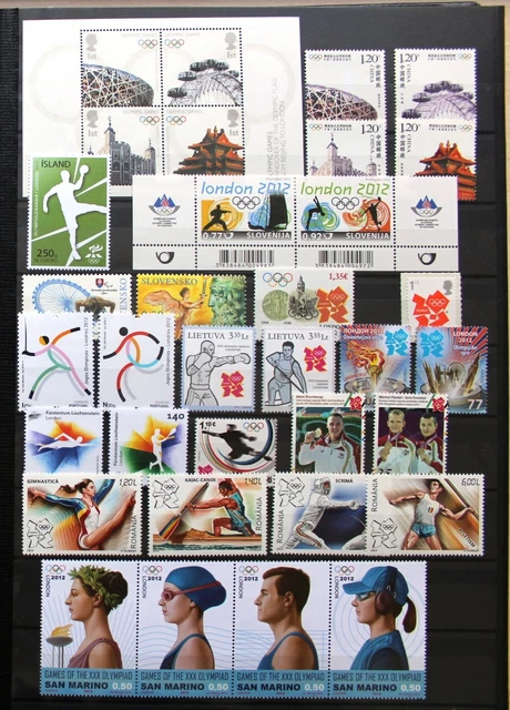 OLYMPIC GAMES OLYMPICS LONDON 2012 Base Floor Collection Europe ** MNH ...
