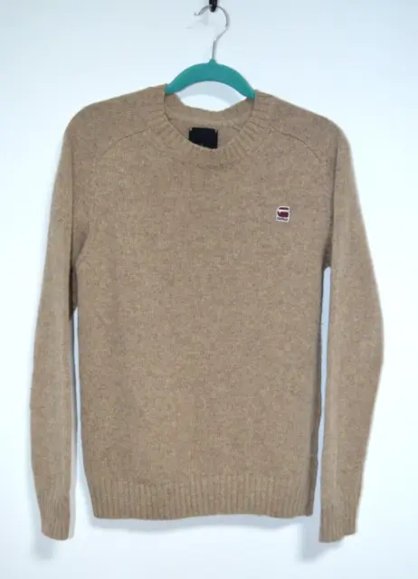 Maglione da uomo G Star Pullover lavorato a maglia taglia S Beige