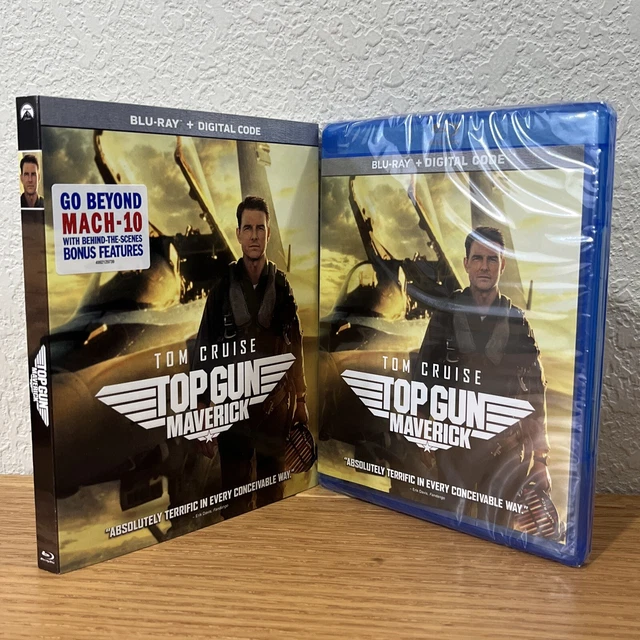 TOP GUN MAVERICK (BluRay + Digital, 2022) with Slipcover NEW! SEE