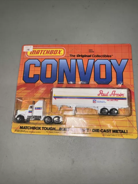 Matchbox Convoy CY-9 Paul Arpin Kenworth Semi-Truck w/Trailer  Die Cast