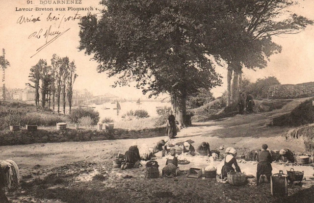 Carte Postale Ancienne Douarnenez (29) - Une Noce Bretonne, Noir Et Blanc