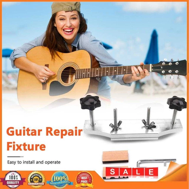 Acoustic Guitar Fixture Bonding Bridge Clamp Clip Stainless Steel Luthier Tools