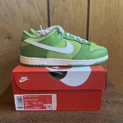 NIKE DUNK LOW chlorophyll (kermit) - gs size 4Y $145.00 - PicClick