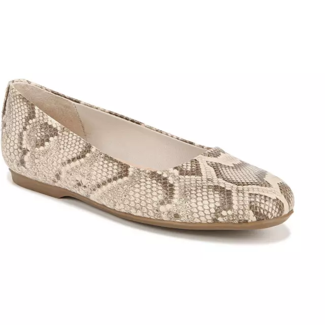 DR. SCHOLL'S SHOES Womens Wexley Snake Pattern Round Toe Ballet Flats ...