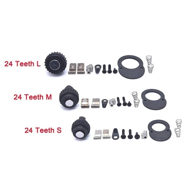 "Chiave a vite nera 1/4"" 3/8"" 1/2"" cricchetto kit di riparazione per molti