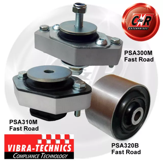 Fits Citroen Saxo Vibra Technics Full Engine Mount Road Kit 65mm Torque Bush