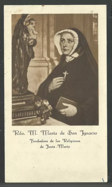 Estampa antigua de la Madre Maria andachtsbild santino holy card santini