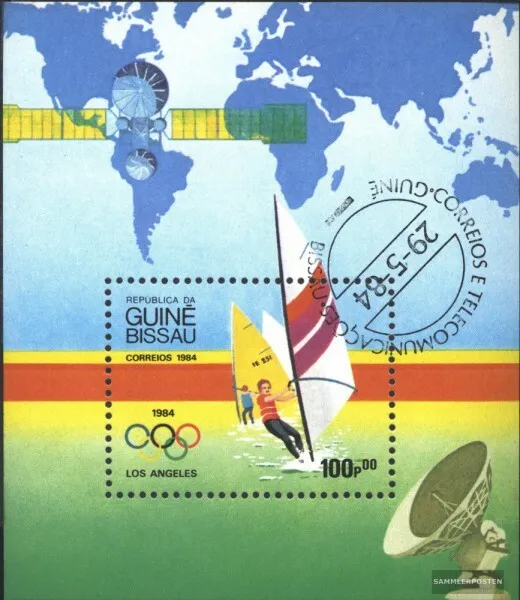 Guinea-Bissau (completa Edizione) usato 1984 Olympics. Estate `84, L.Un.