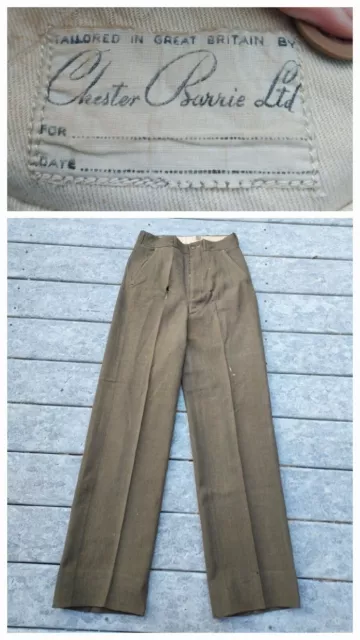 WW2 WWII US Army British Made Officer Trousers Pants Tailored In Great ...