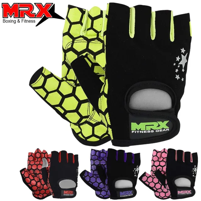MRX Weight Lifting Fingerless Gloves for Women, Training and Exercise Gloves