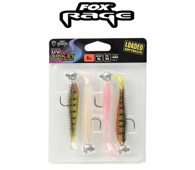 Fox Rage Ultra Uv Micro Tiddler 5 cm x 8pcs Artificiale Grub da Pesca Spinning e 