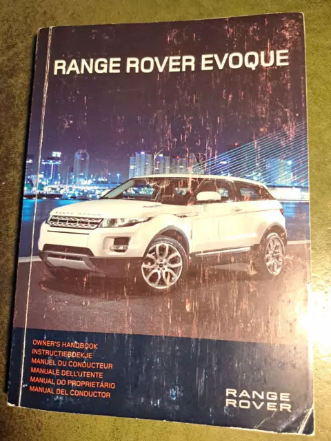 Range Rover Evoque Owners Manual / Handbook 2011 2015 / 272 Pages