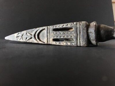 Old India Carved Wooden Peg / Wan  …beautiful aged patina 2