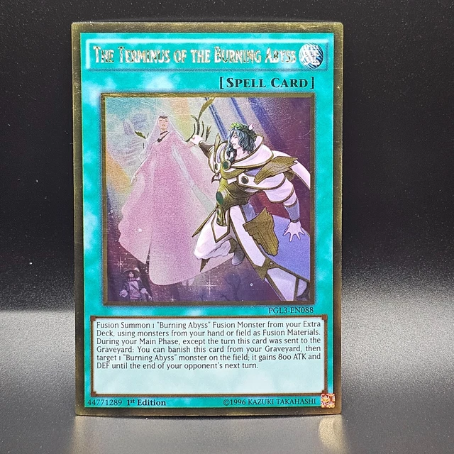 YU GI OH The Terminus Of The Burning Abyss PGL3 EN088 Holo Gold Rare