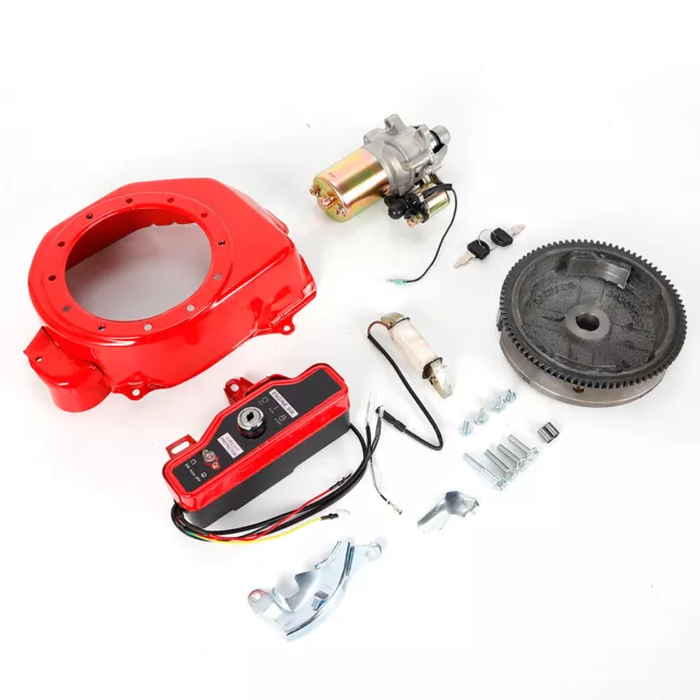 Kit De Arranque Eléctrico Llave De Arranque Volante Ignición Motor Para Honda Gx160 Gx200 Ee. Uu.