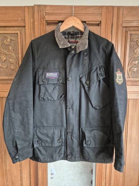 【Triumph Barbour】Jacket Size S Triumph Ladies Barbour Wax Cotton Jacket Oxblood Red – World