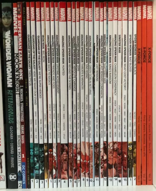 Marvel and DC Trade Paperback | Spider-Man, Guardians of the Galaxy, Moon Knight