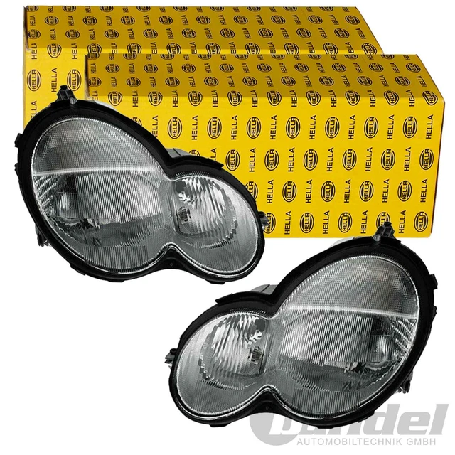 2x KIT FARI ALOGENI HELLA adatti per MERCEDES-BENZ CLASSE C