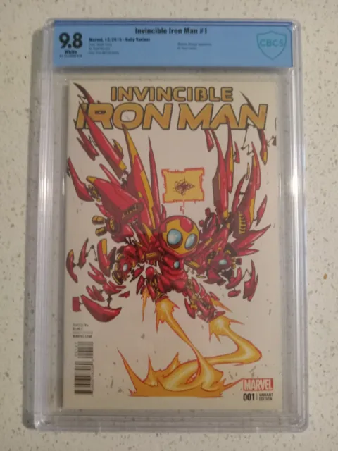 Invincible Iron Man #1 Skottie Young Variant Marvel Comics CBCS Graded 9.8