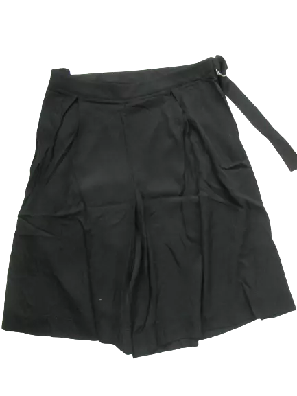 Sheego Skort Pantalón Corto Negro Falda Bermudas Mujer de Tela Talla Especial