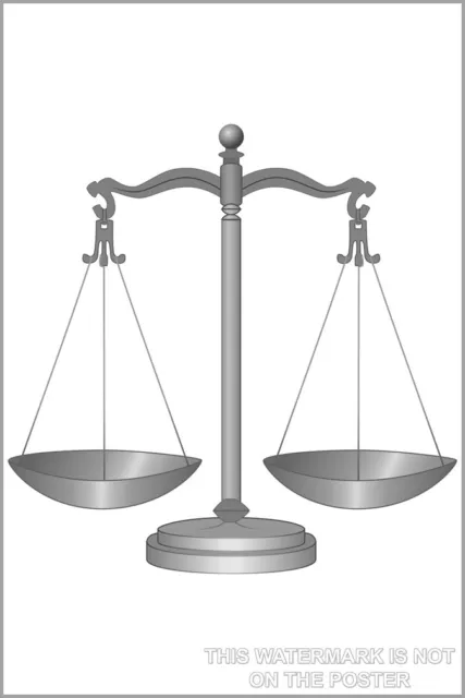 Poster, Many Sizes; Scales Of Justice