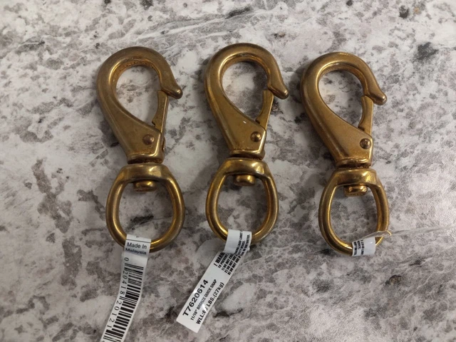 11/16" Bronze Quick Snap (x3) Round Swivel Eye
