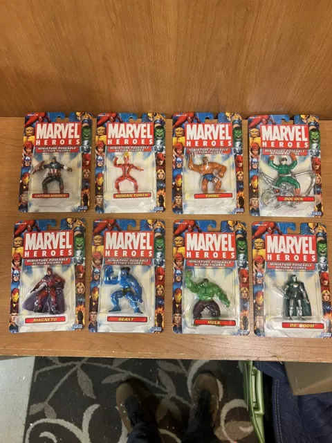 Marvel Heroes miniature poseable action figures lot toy biz 2005