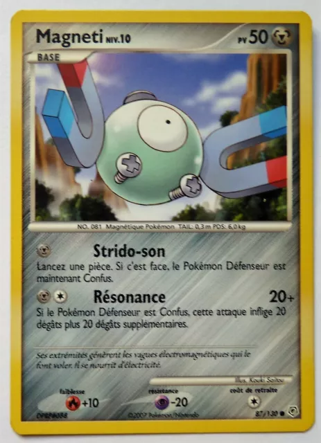 Carte Pokémon France Magnéti 87/130 - 2007 - Diamant et Perle TBE