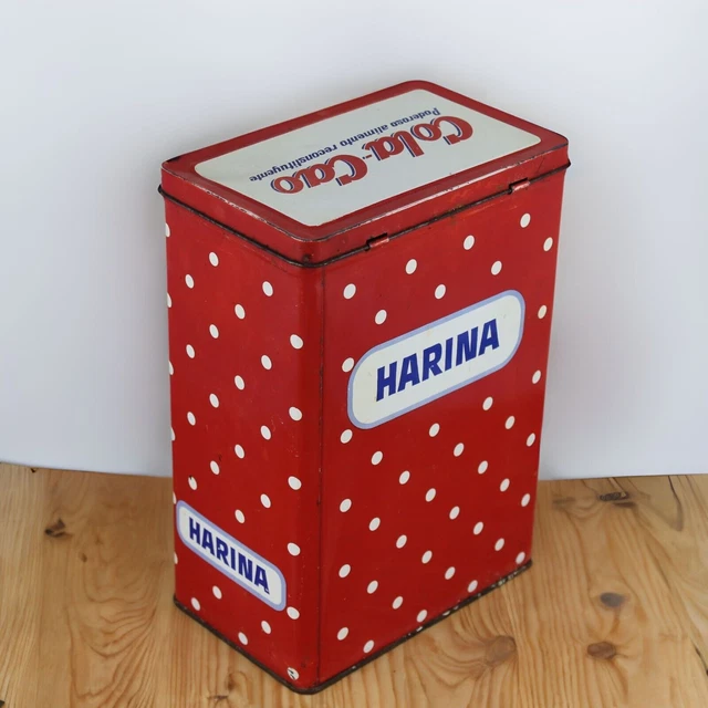 Boîte En Fer Publicitaire Vintage - Farine - Années 1960 - Originale Ovale