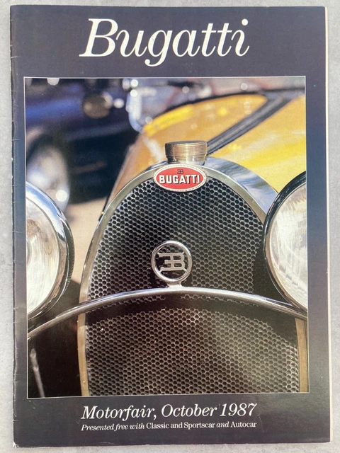 CLASSIC & SPORTSCAR Magazine Supplement - Bugatti - October 1987 £7.49 ...