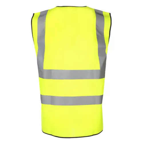 Hi Viz Vest High Vis Safety | YELLOW ORANGE | EN471 Waistcoat Visibility Jacket 2