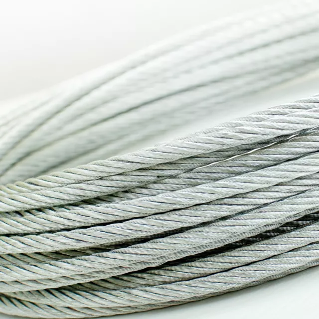 6,0mm CÂBLES D'ACIER INOXYDABLE filin corde toron AISI 316 V4A 1m - 100m