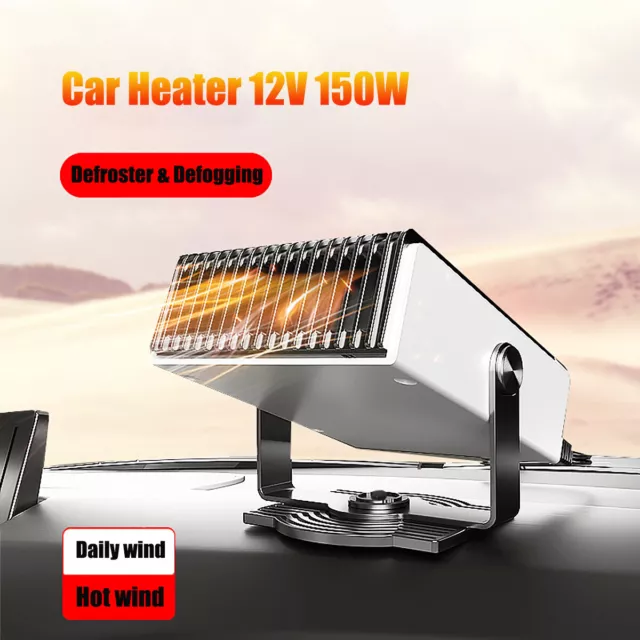 Portable Electric Car Heater 12V 150W Heating Fan Defogger Defroster Demister