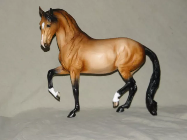 Breyer Custom Andalusian Celestine Dappled Buckskin Horse Statue OOAK