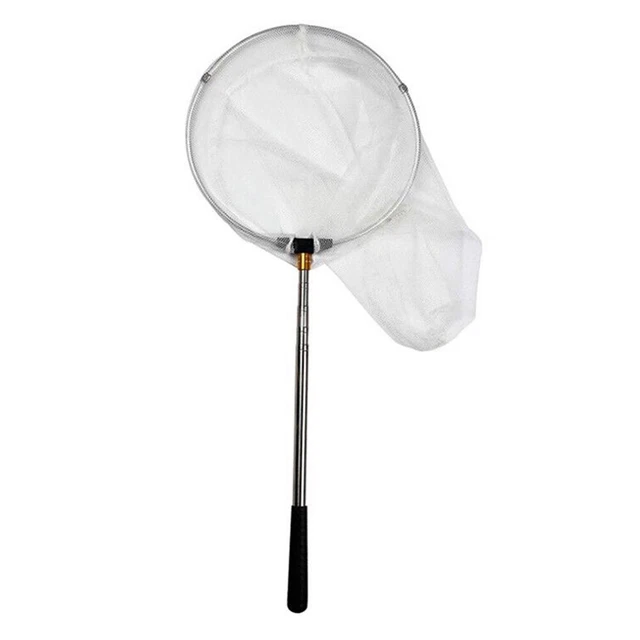 1.5m Foldable Fishing Net Stainless Steel Portable Telescopic Pole Insect Mesh F