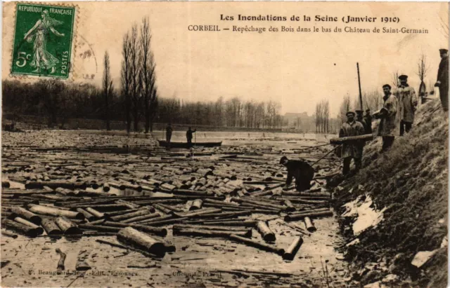CPA AK CORBEIL - Les Inondations de la Seine - Janvier 1910 (385114)