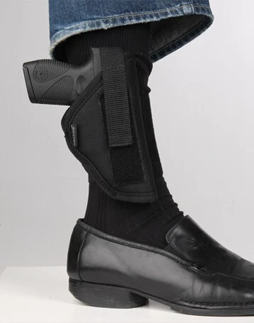 Bulldog Ankle Holster Rh Black Sub Compact Autos W/2"-3" Bbl Wank 20R