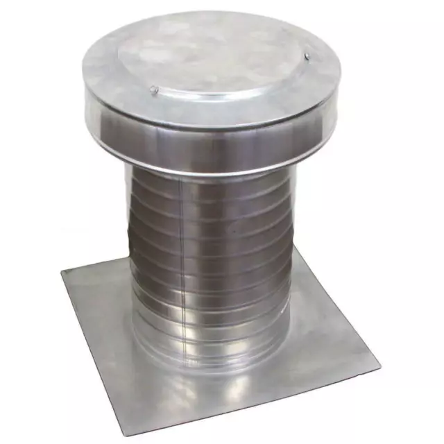 8 in. Dia Keepa Vent an Aluminum Roof Vent for Flat Roofs