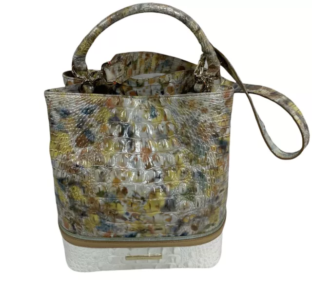 NEW BRAHMIN MELBOURNE Amelia Iridescent Bucket Satchel Bag MOTHER OF PEARL  $398.95 - PicClick