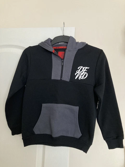 DFND Sport Boys Black/Grey Fleece/Hoodie. Age 11-12 Years. BNWT. RRSP £25