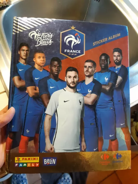 FIERS D'ETRE BLEUS Album sticker  CARREFOUR football panini foot