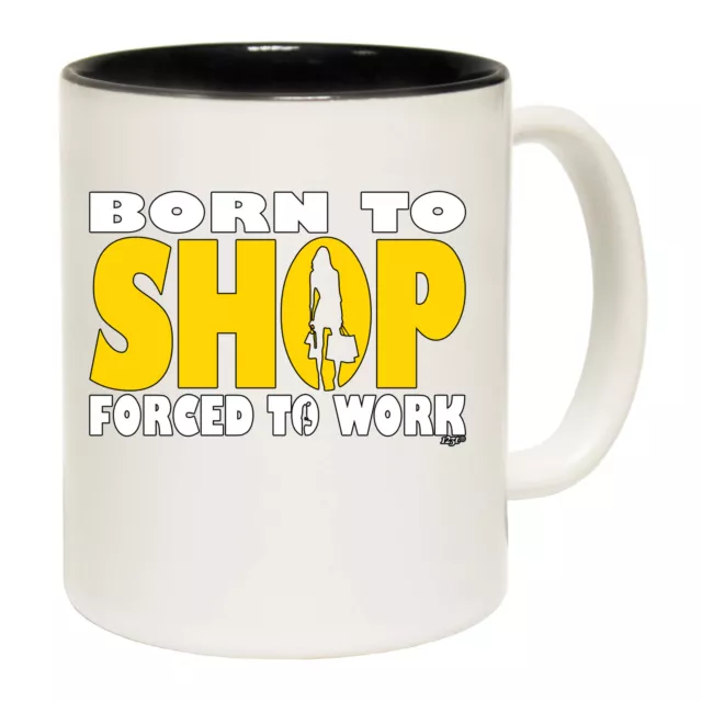 Born To Shop - Funny Novelty Coffee Mug Mugs Cup - Gift Boxed