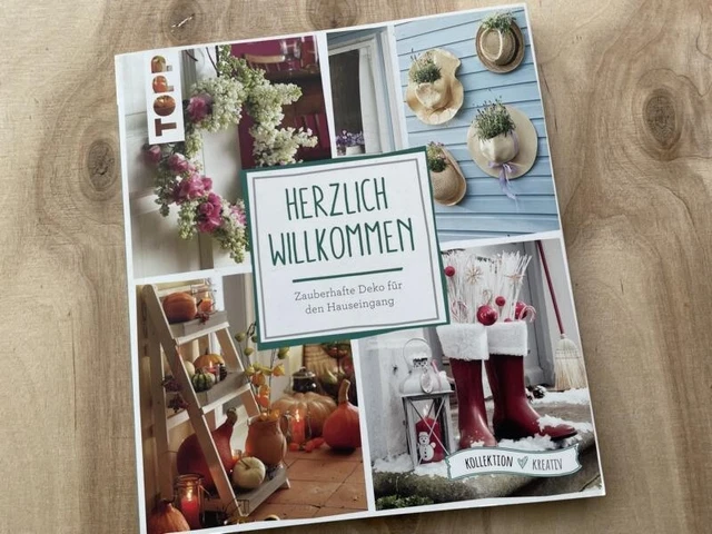 HERZLICH WILLKOMMEN : zauberhafte Deko für den Hauseingang, neuwertig