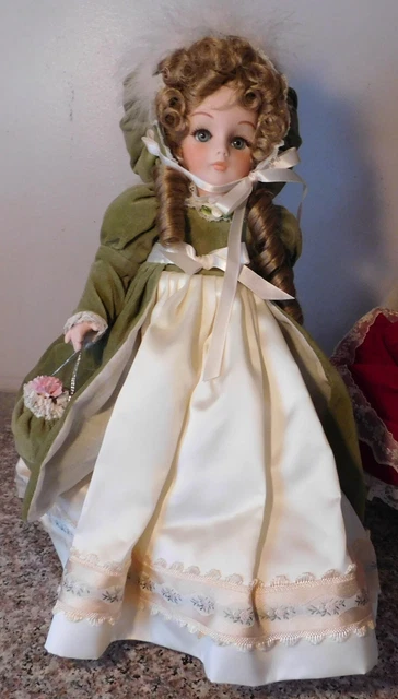 1987 Lady Anne Williamsburg Dolls  16"  Girl Doll Jointed All Bisque M.M. Park
